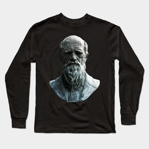 Charles Darwin Artwork Long Sleeve T-Shirt by Embrace Masculinity